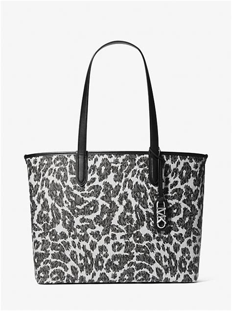 eliza leopard print tote bag